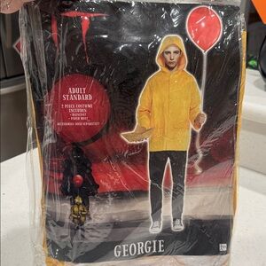 Georgie Adult Costume with Yellow Raincoat